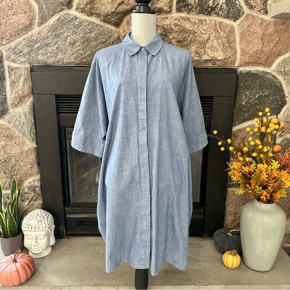 COS Boxy Denim Shirt Dress - Picture 12 of 12